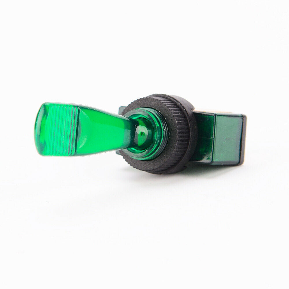 4 Pieces Blue/Red/Green/Orange 12V 20A LED Light Rocker Toggle Switch On/Off