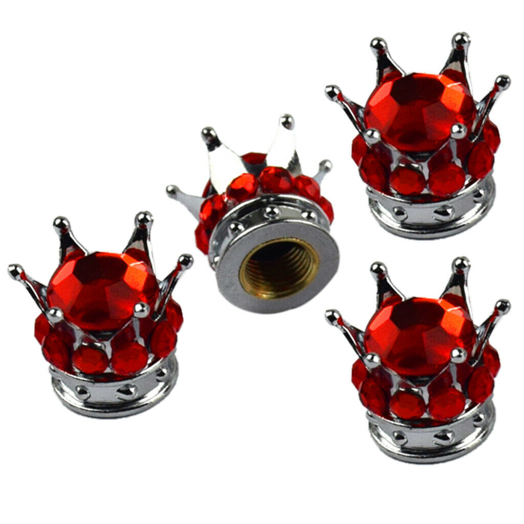 8pcs Plastic Diamond Dust Valve Caps Tyre Valve Stems Dust Cap for Truck