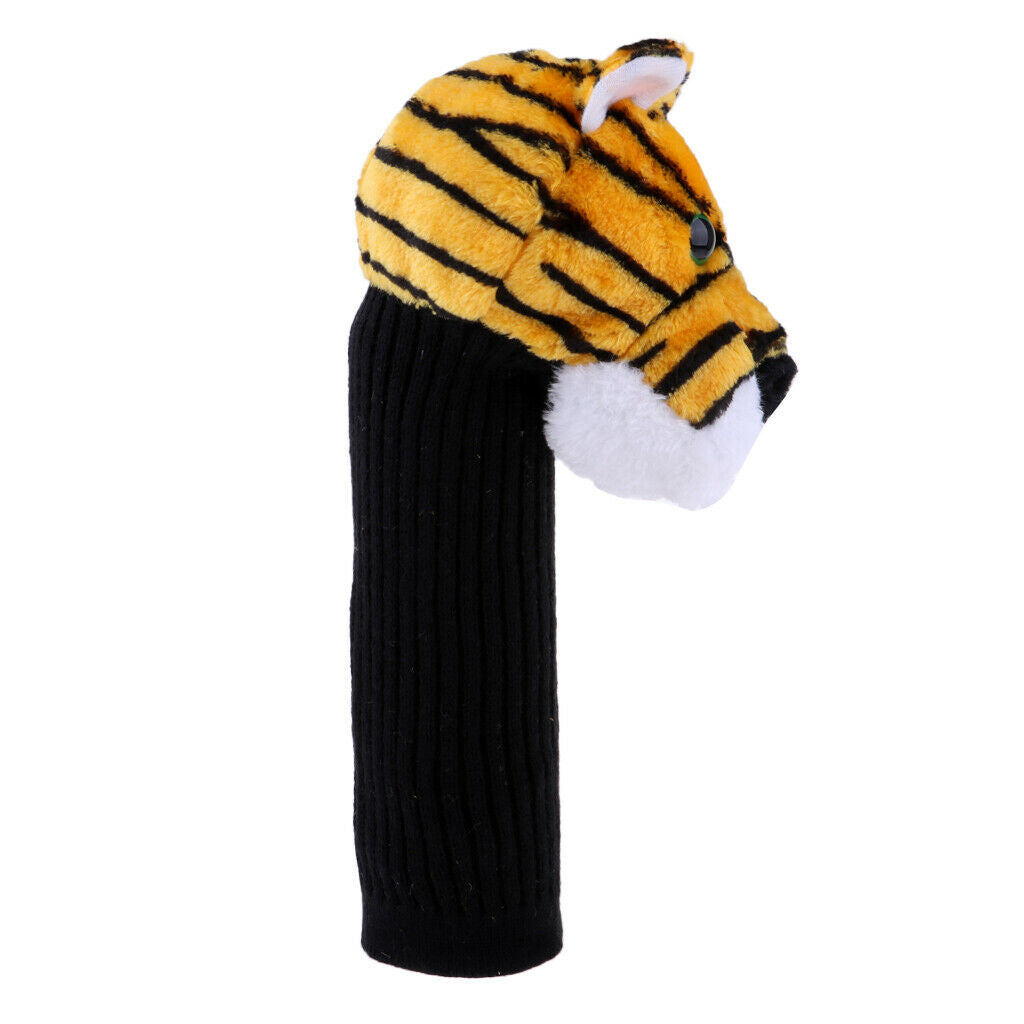 2pcs Tiger Head Golf Club Wood Driver Headcover - Durable & Portable Cool Style
