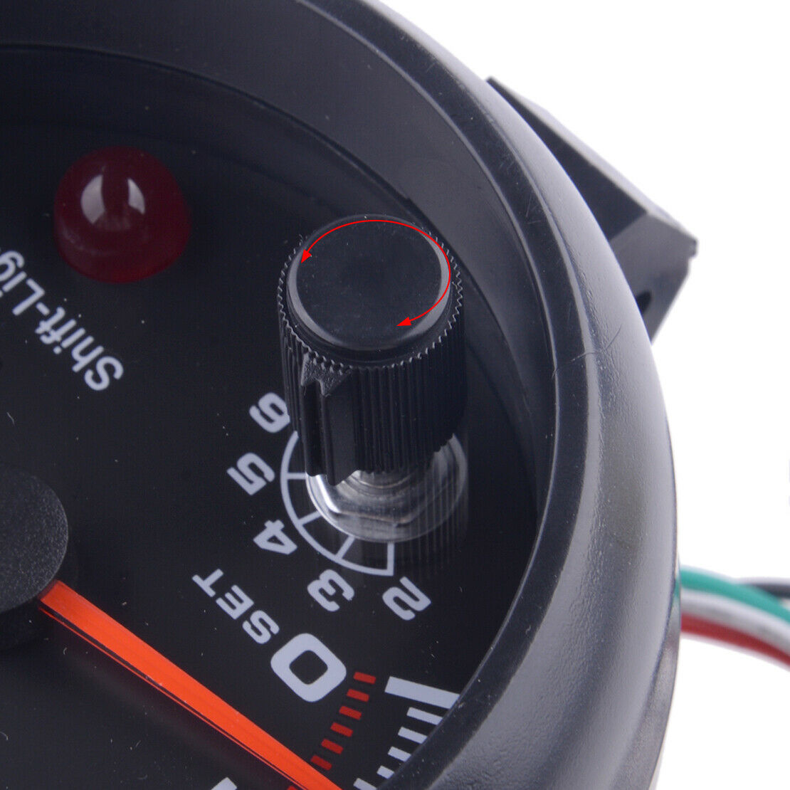 3.75" Universal Car Tachometer Tacho Gauge Meter LED Shift Light 0- 8000RPM 12V
