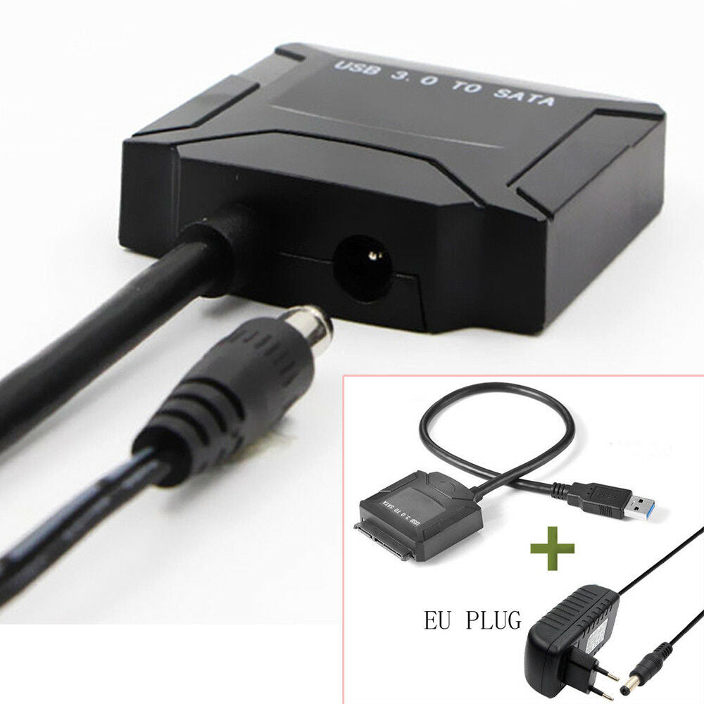 USB 3.0 to 2.5 3.5 IDE SATA Hard Drive HDD SDD Converter Adapter PC Cable Pretty