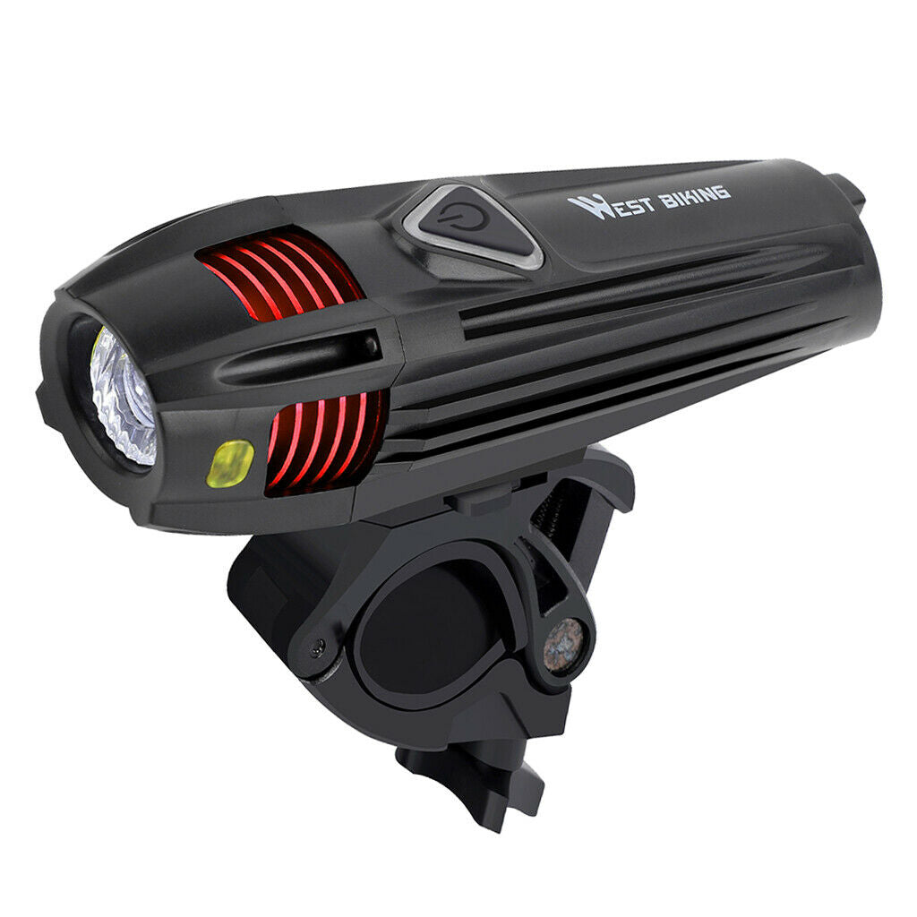 Rechargeable Bicycle Headlight LED Bike Front Light 5 Modes 120m Visibility