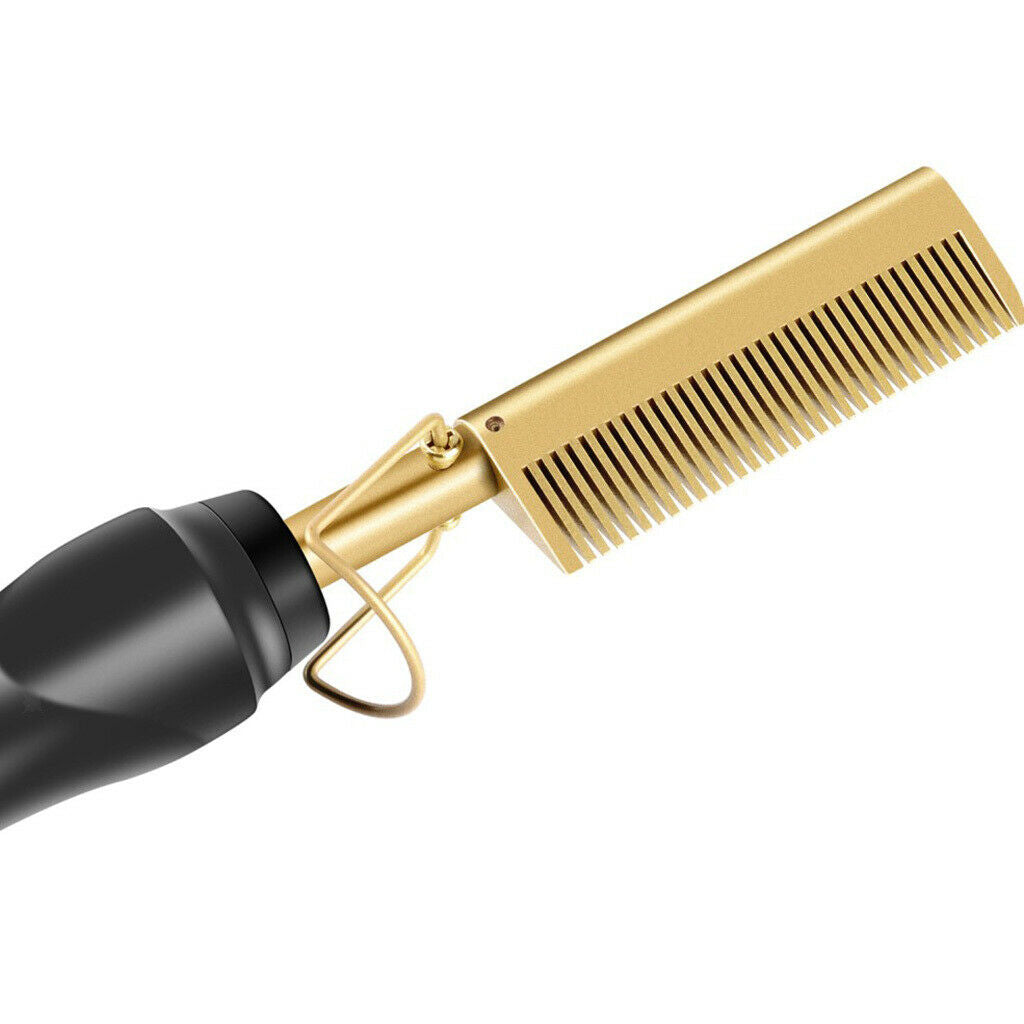 80w Hair Curling Straightening Comb Styling Tool Quick Styling Safe to Use