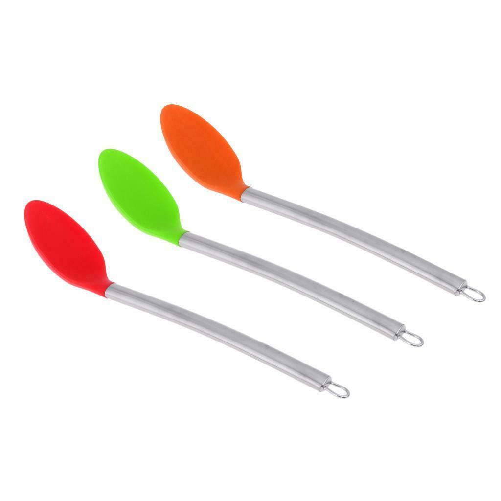 Kitchen Silicone Spoon Heat Resistant Non-stick Silicone Cooking Tool orange
