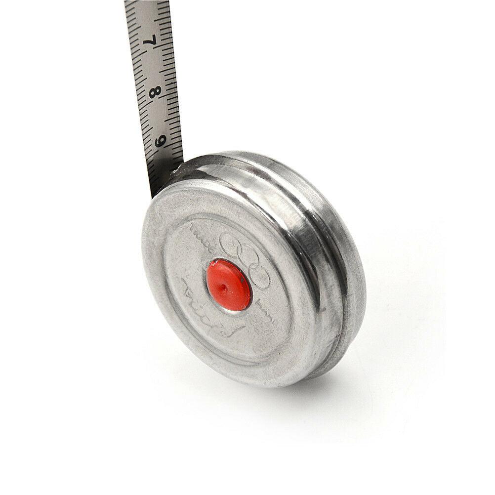 2m Mini Office Stainless Steel Woodworking Retractable Tape Measure Metric DD