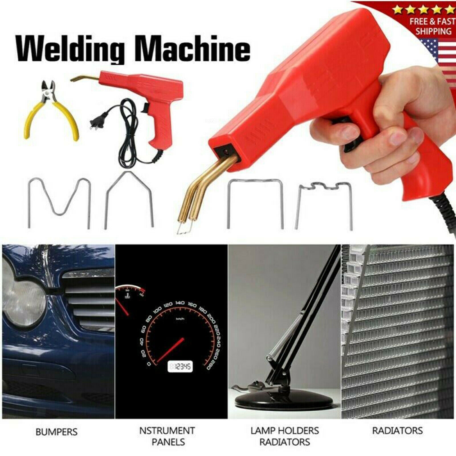 Hot Stapler Plastic Welding Machine Car Bumper Repair Kit Welding Machine