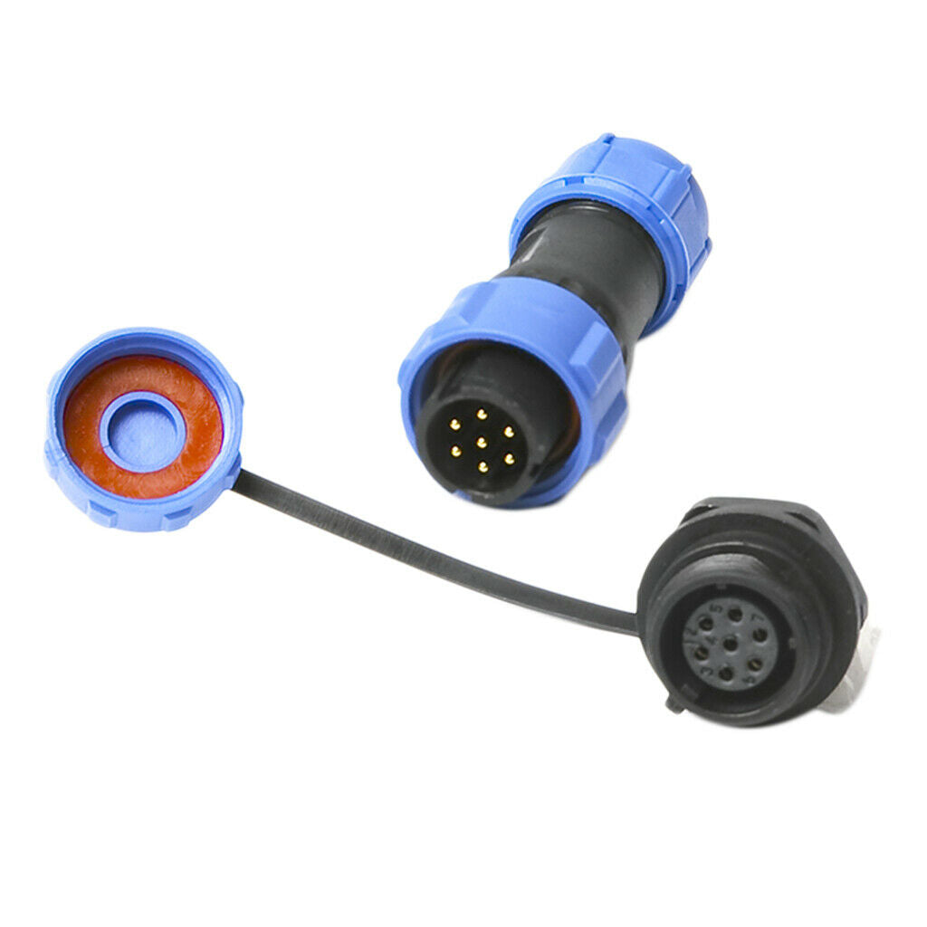 IP68 Waterproof Aviation Circular Air Plug Socket LED Connector 7 Pin