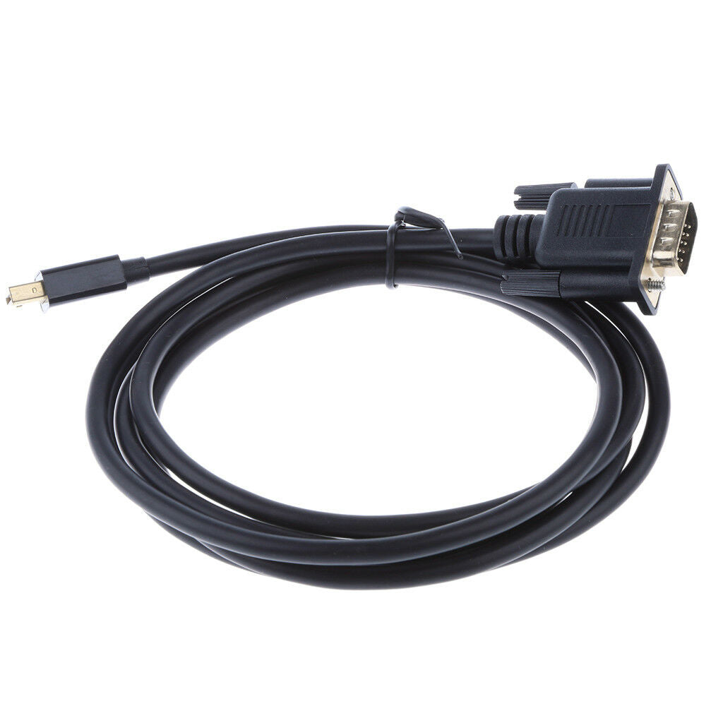 1.8meter Mini DisplayPort DP to VGA Cable Low-profile for MacBook Pro 13/15"