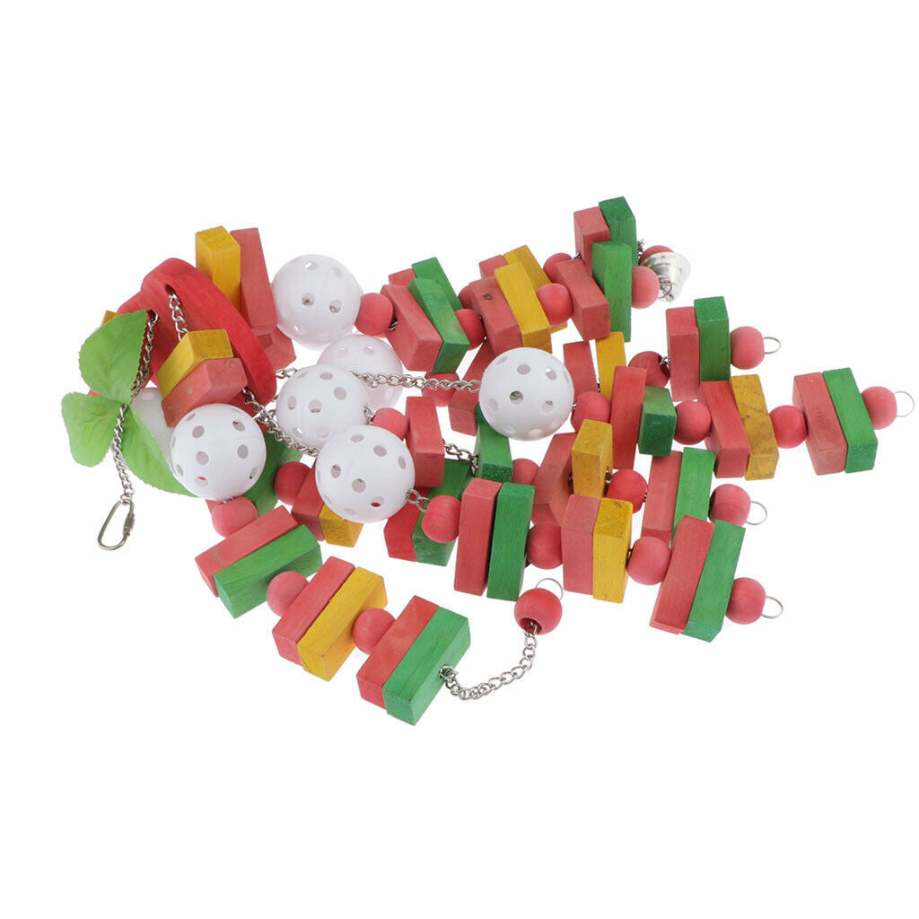 Birds Chew Parrot Birds Swing Blocks Toys For Small Medium Large Birds