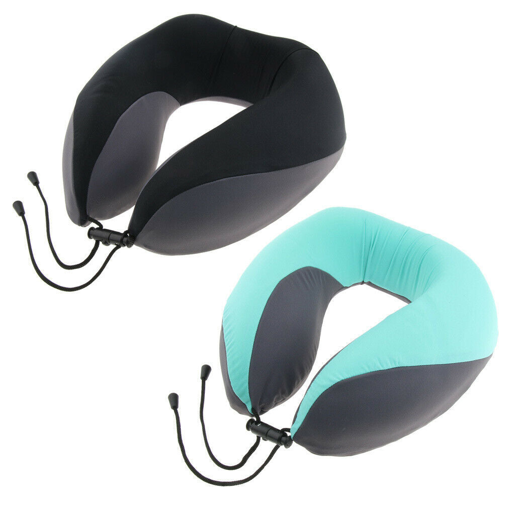 2X Home Office Travel Portable U Shaped Memory Foam Pillows Neck Protection