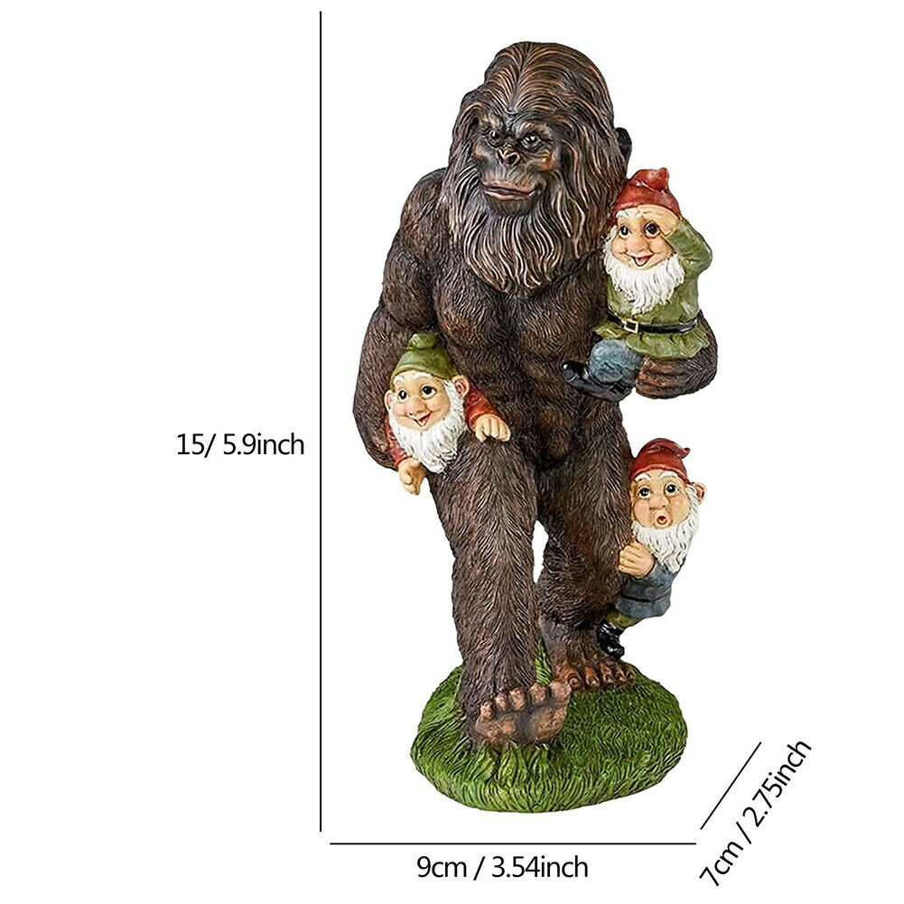 Garden Gnome Statues Outdoor Decor Sculptures Statues Bigfoot Gnomes Garden A