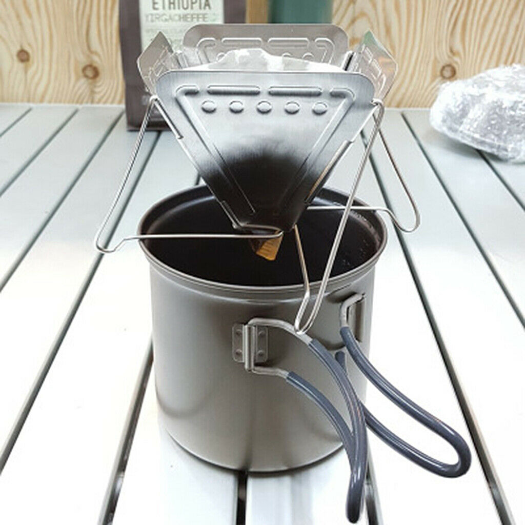 Prettyia Folding Coffee Drip Support Stainless Steel Coffee Filter Holder