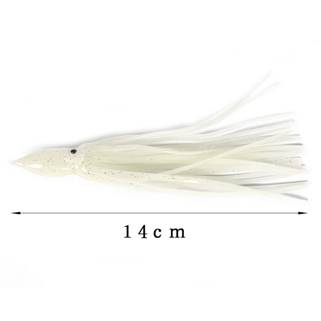 10pcs Fishing Lures Squid Octopus Skirts Lures Soft Baits Crankbaits M