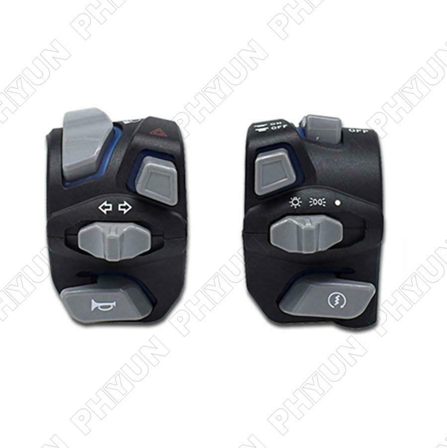 Universal Motorcycle 7/8'' Handlebar Light Switch Signal Horn Start Kill Button