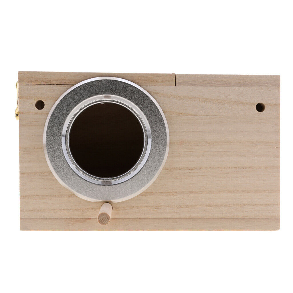Wooden Bird House Hanging Indoor Nest Box Birdhouse for Wren Sparrow Finch