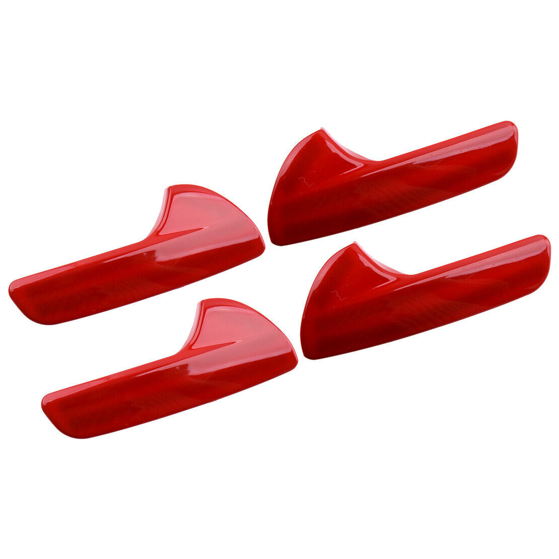 4pc Inner Door Handle Decor Cover Strip Red Fit For Jeep Grand Cherokee 2011-20