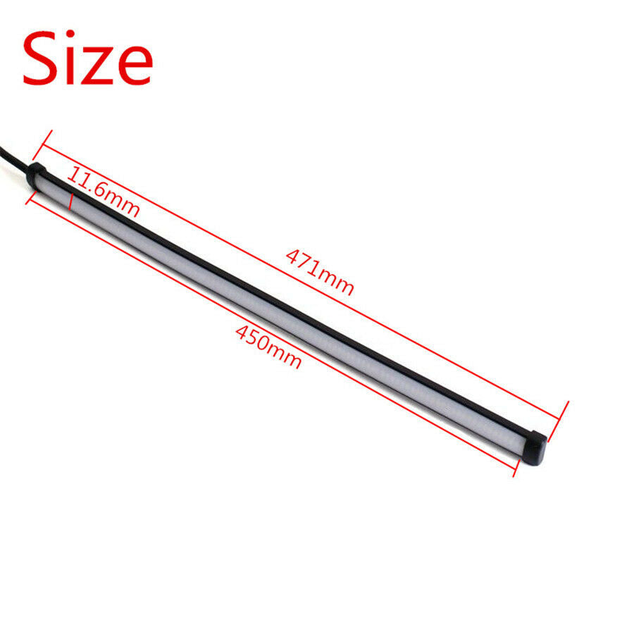 Motorcycle DRL Switchback Flowing LED Strip Light Tail Sequential Turn Signal