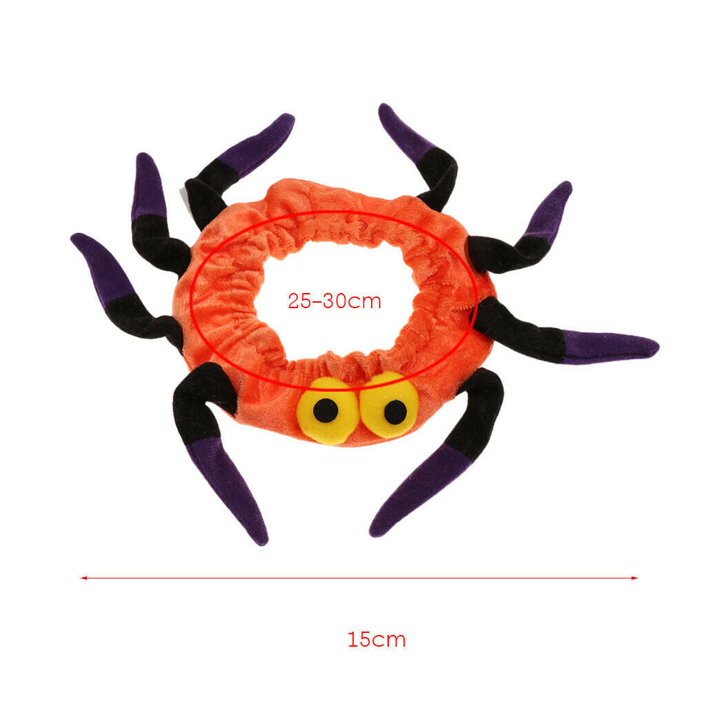 Adjustable Dog Cat Supplies Halloween Christmas Accessories Spider Collar