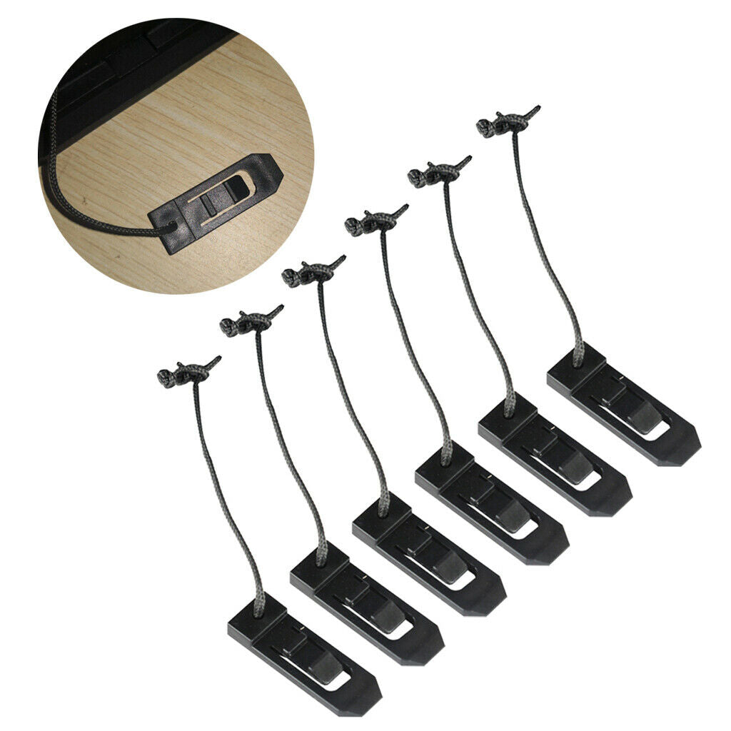 6 Pieces Longboard Surfing   Clip Fin Buckle