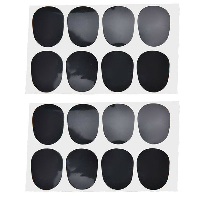 16pcs Alto/tenor Sax Clarinet Mouthpiece Patches Pads Cushions, 0.8mm Blac Lt