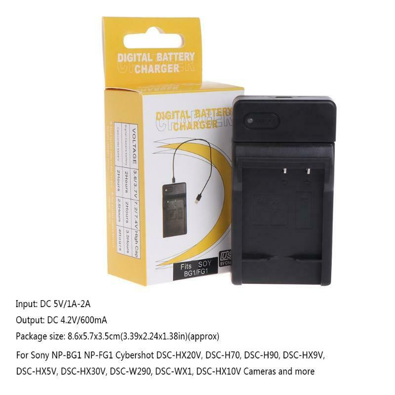 NP-BG1 USB Battery Charger For Sony CyberShot DSC-HX30V DSC-HX20V DSC-HX10V New