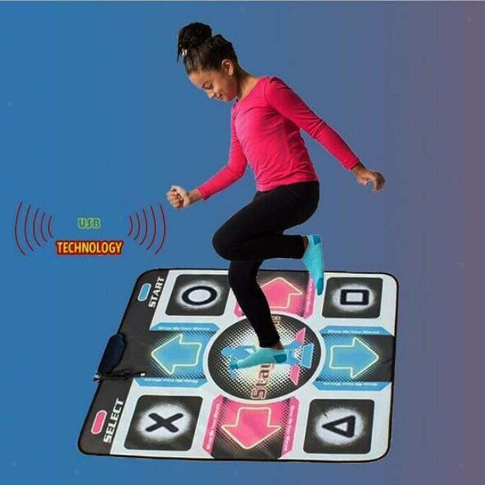 Non-slip Dance Mat Dance Pad W / CD Disc for Laptop PC
