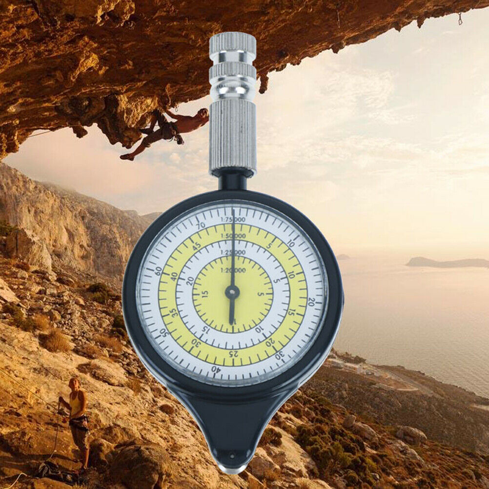 Outdoor Hiking Camping Map Measuring Gauge Range Finder Meter Scale Compassy TL
