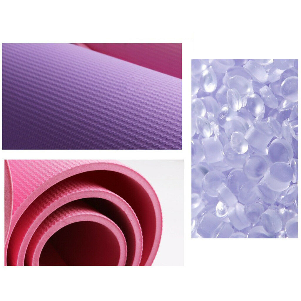 2x Non-Slip Thick Waterproof Yoga Mats Lightweight Cushion Pad for Pilates