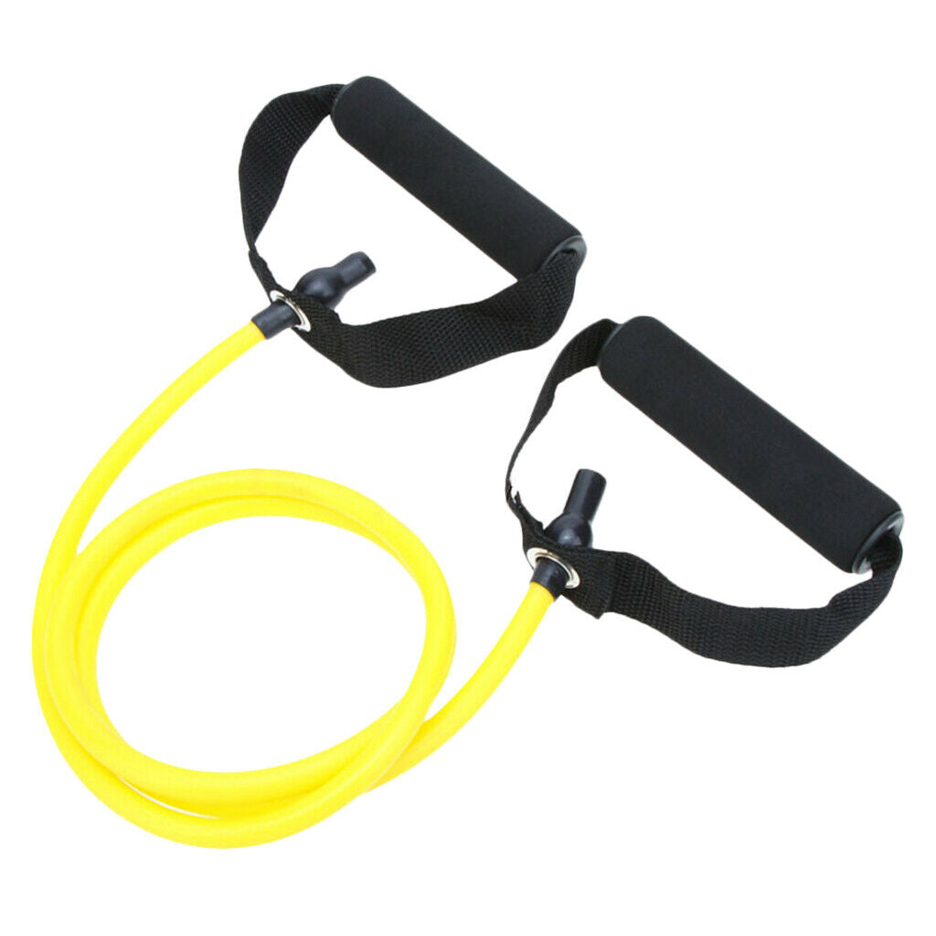2x TPE 15lbs Yoga Pull Up Rope Resistance Bands Fitness Rubber Expander