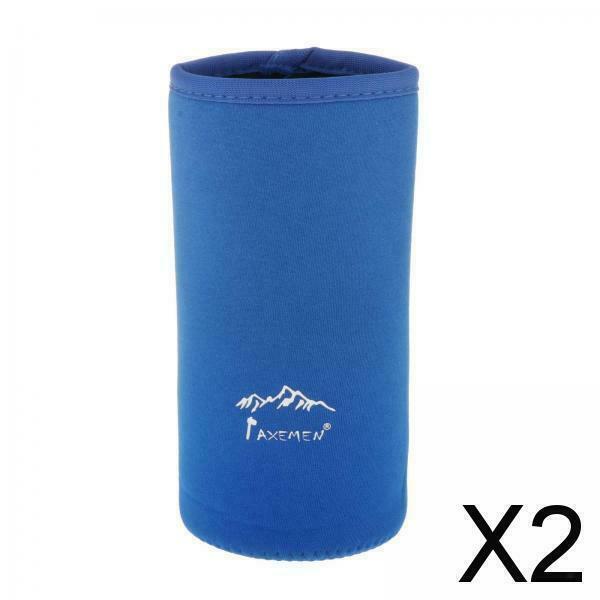 2X Camping Gas Cylinder Cover Propane Tank Bottle Bag Holder Protection Blue