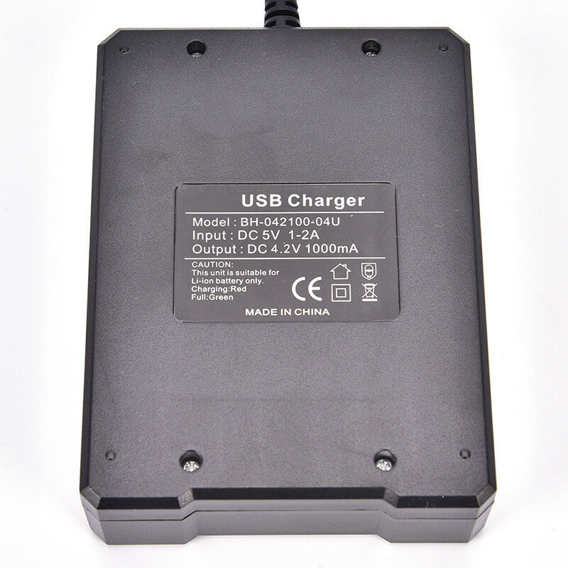Usb Battery Charger Intelligent 4 Slots Aa Aaa Lithium Rechargeable Fast Smar BD