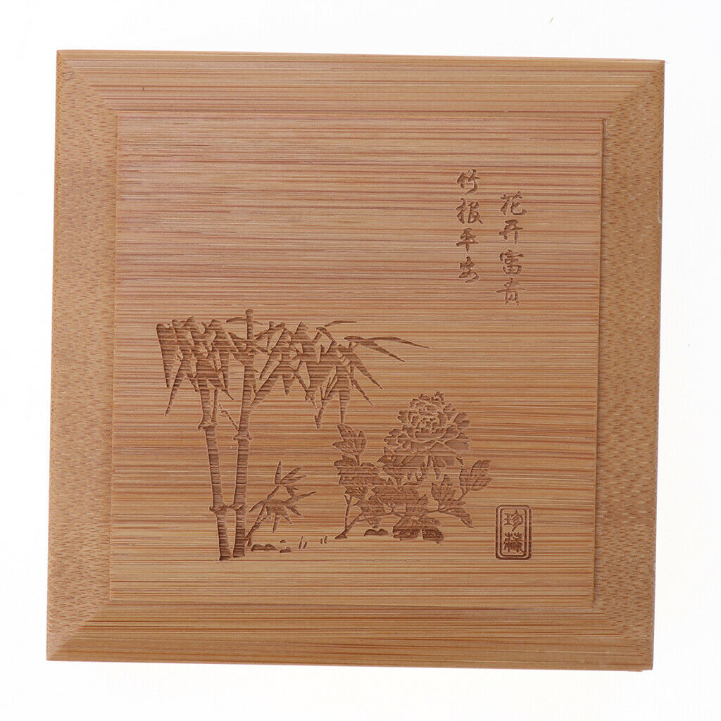 Wooden Jewelry Display Box Bracelet Bangle Storage Packaging Case 11x11x4cm