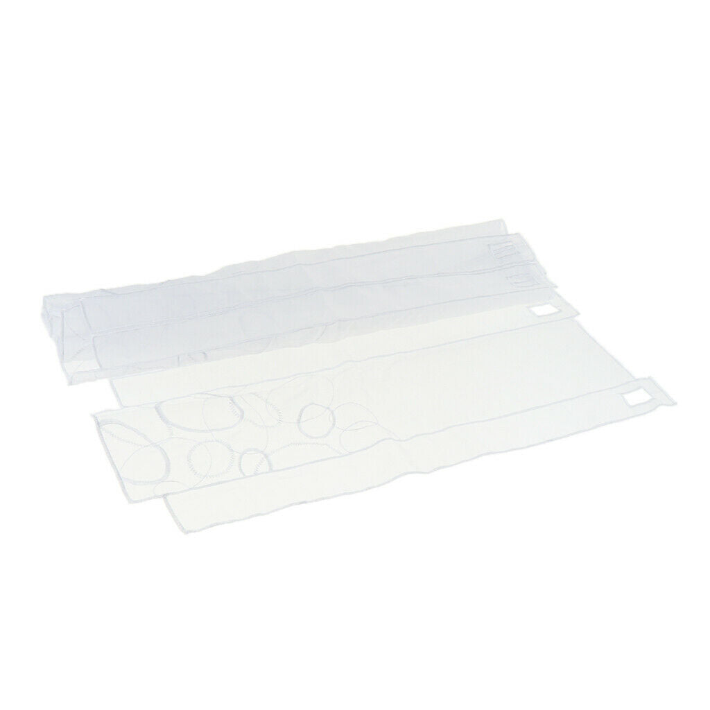 Perforated Small Half Curtain Roman Drape Kitchen Voile Sheer  45x96cm