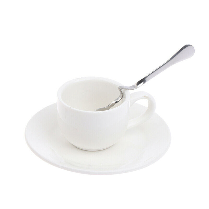 Stainless Steel Multifunctional Milk Coffee Mixing Spoons With Curved Han.l8