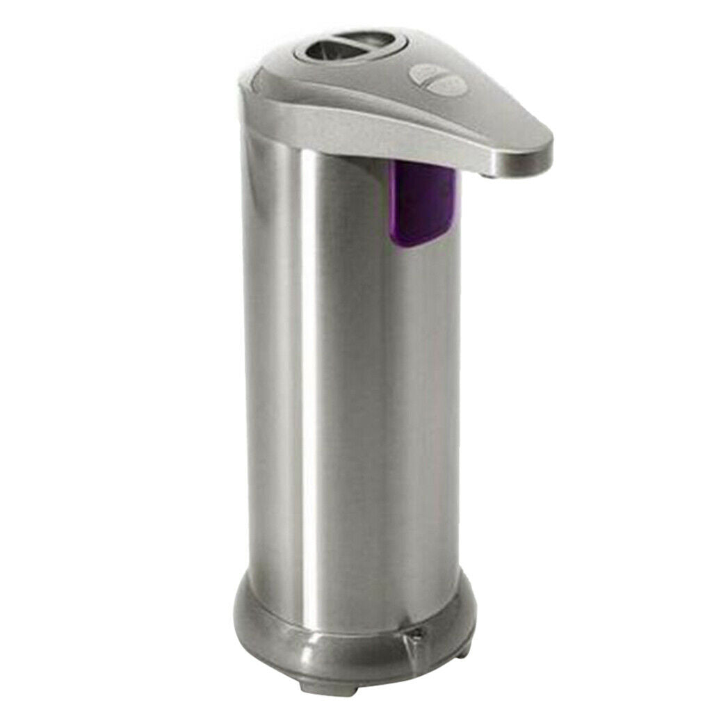 Stainless Steel Automatic Liquid Soap Dispenser, Waterproof Base Touch Free