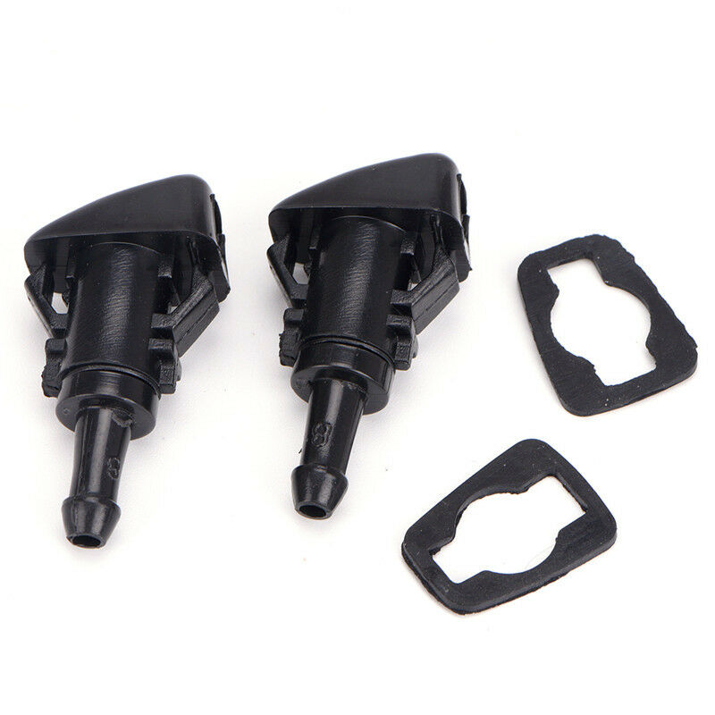 2Pcs Car Spray Windshield Wiper Jet Washer Nozzle For Chrysler 300C Jeep .l8