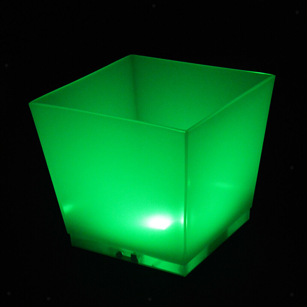LED Luminous Ice Bucket Beer Wine Whisky Cooler Barrel 10L for Club Bar Party