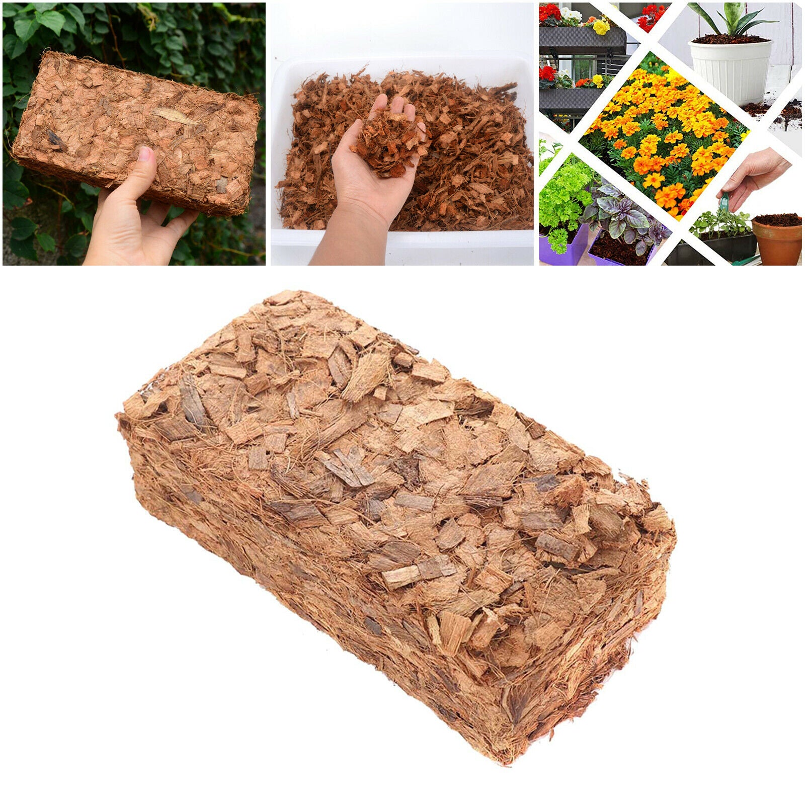500g Coco Coir Bricks Block Growing Garden Coconut Shell Brick Universal