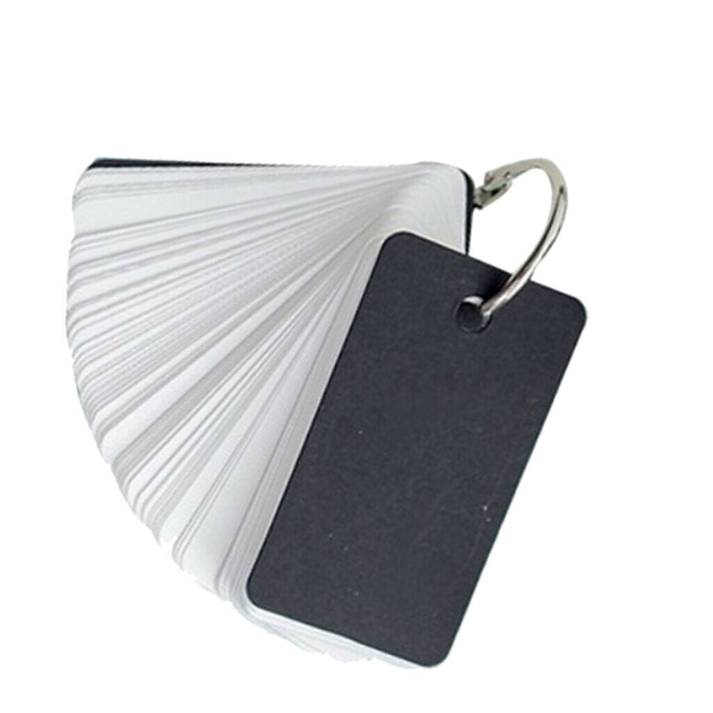 4 packs (100 sheets per pack) blank index cards with ring