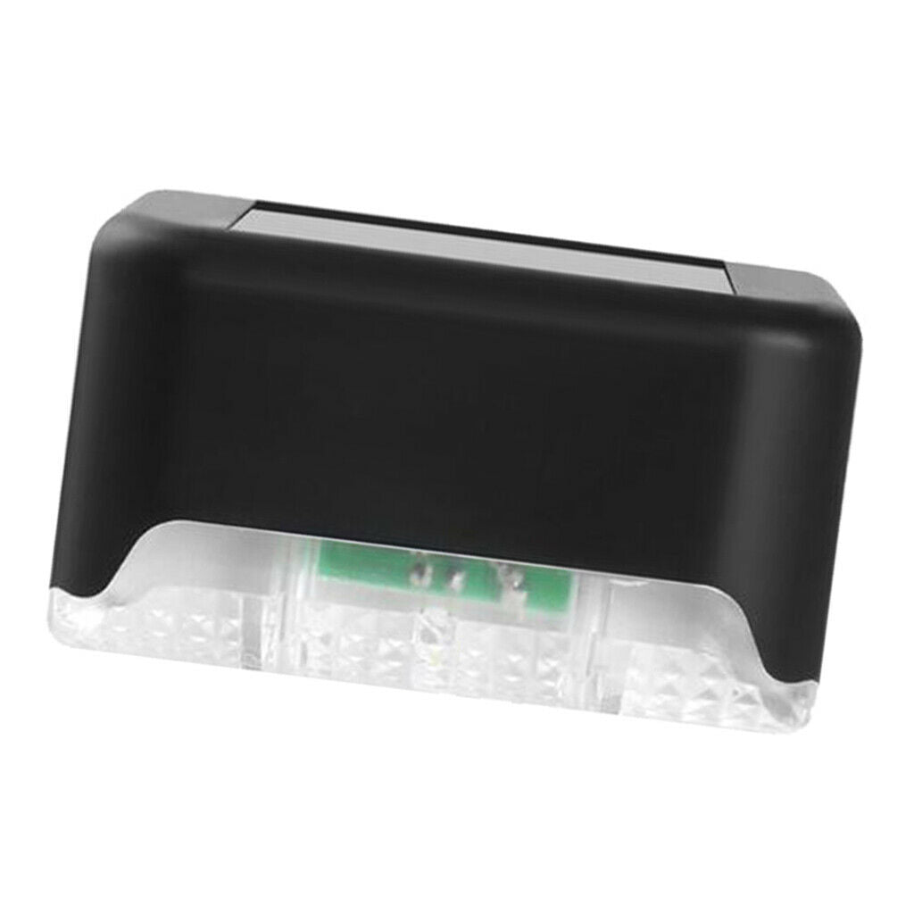 Solar Powered Step Lights Waterproof for Stairs Automatic Led Fence Lamp