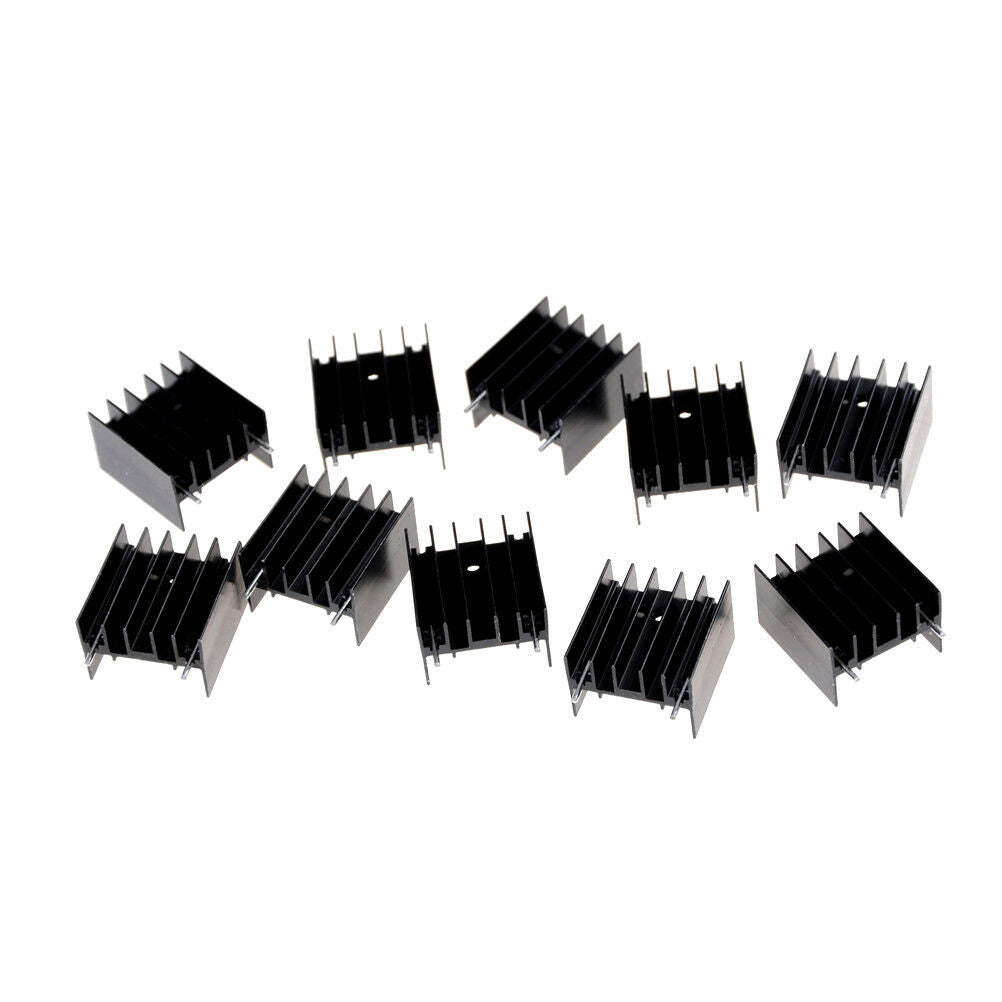 10Pcs 25*23*16MM TO220 Transistor Aluminum Radiator Heat Sink With 2Pi.l8