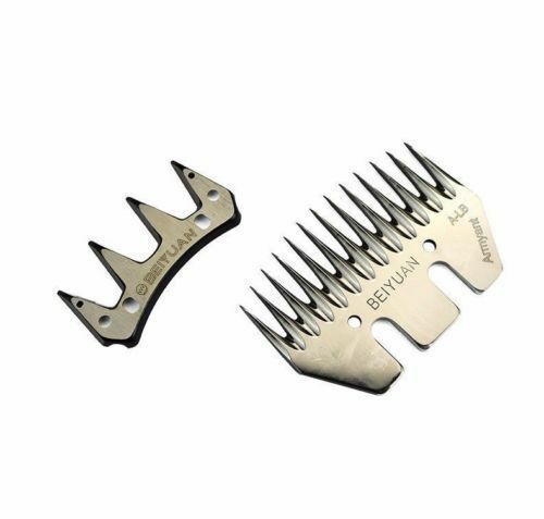 Sheep Shears Blades Straight 13T Tooth Electric Wool Comb Cutter Stainless Steel