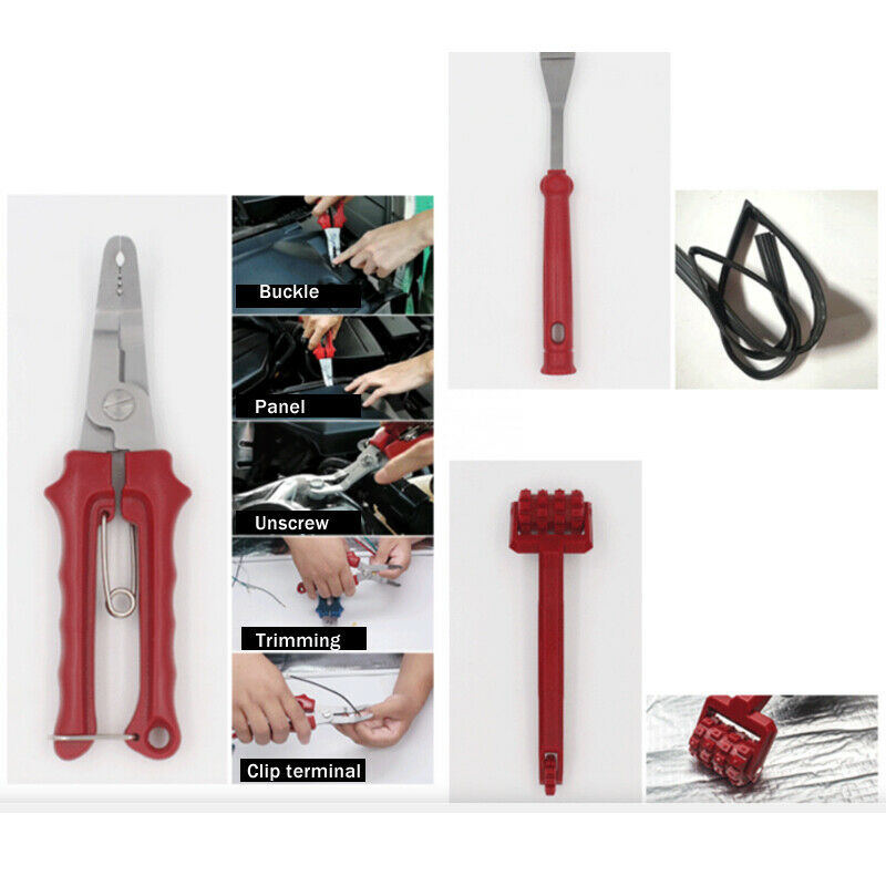 3Pcs Car Audio Sound Insulation Disassembly Modification Window Trim Remove Tool