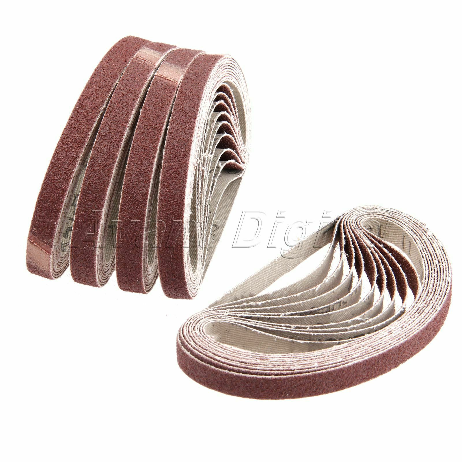50pcs 80# Grit Sharpening Belts Polishing Abrasive Sanding Paper For Belt Sander