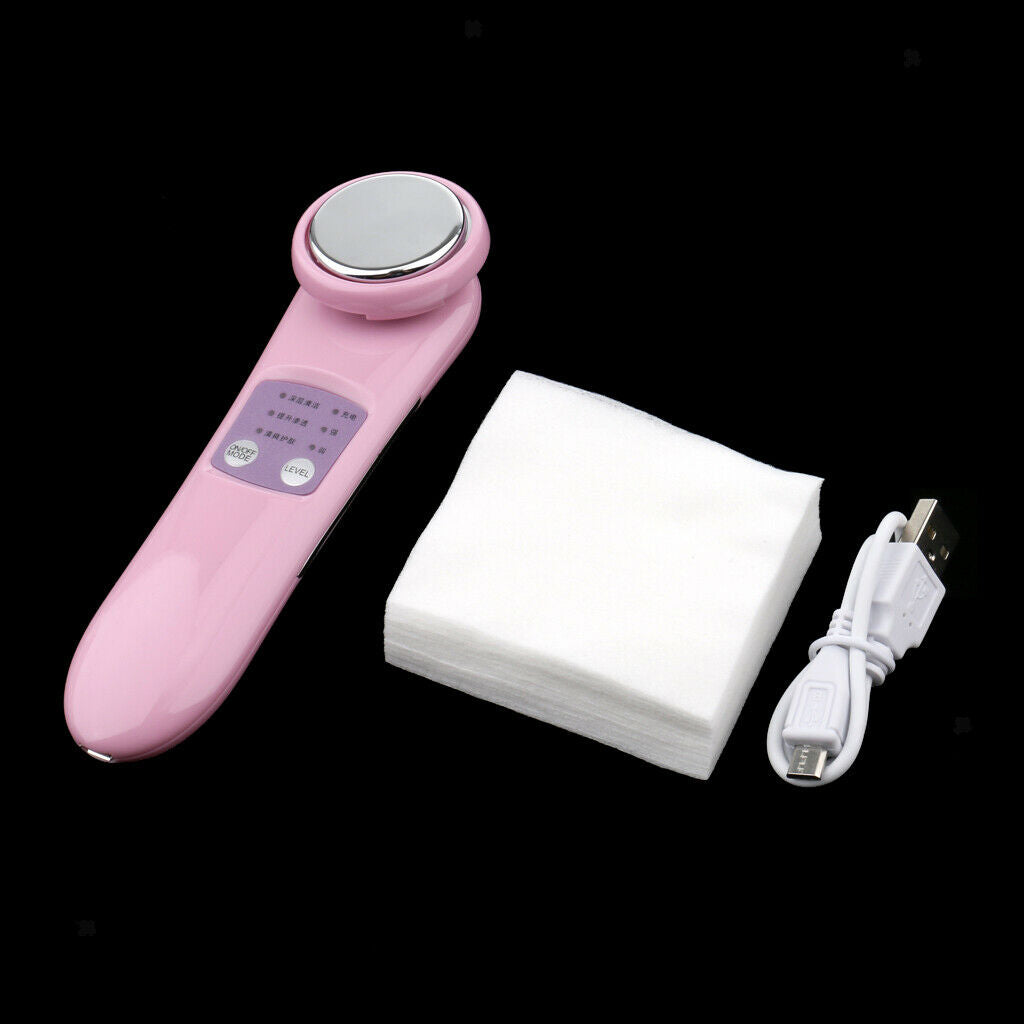 Electric Facial Cleaner Massager Heat Treatment Skin Tight Beauty Instrument