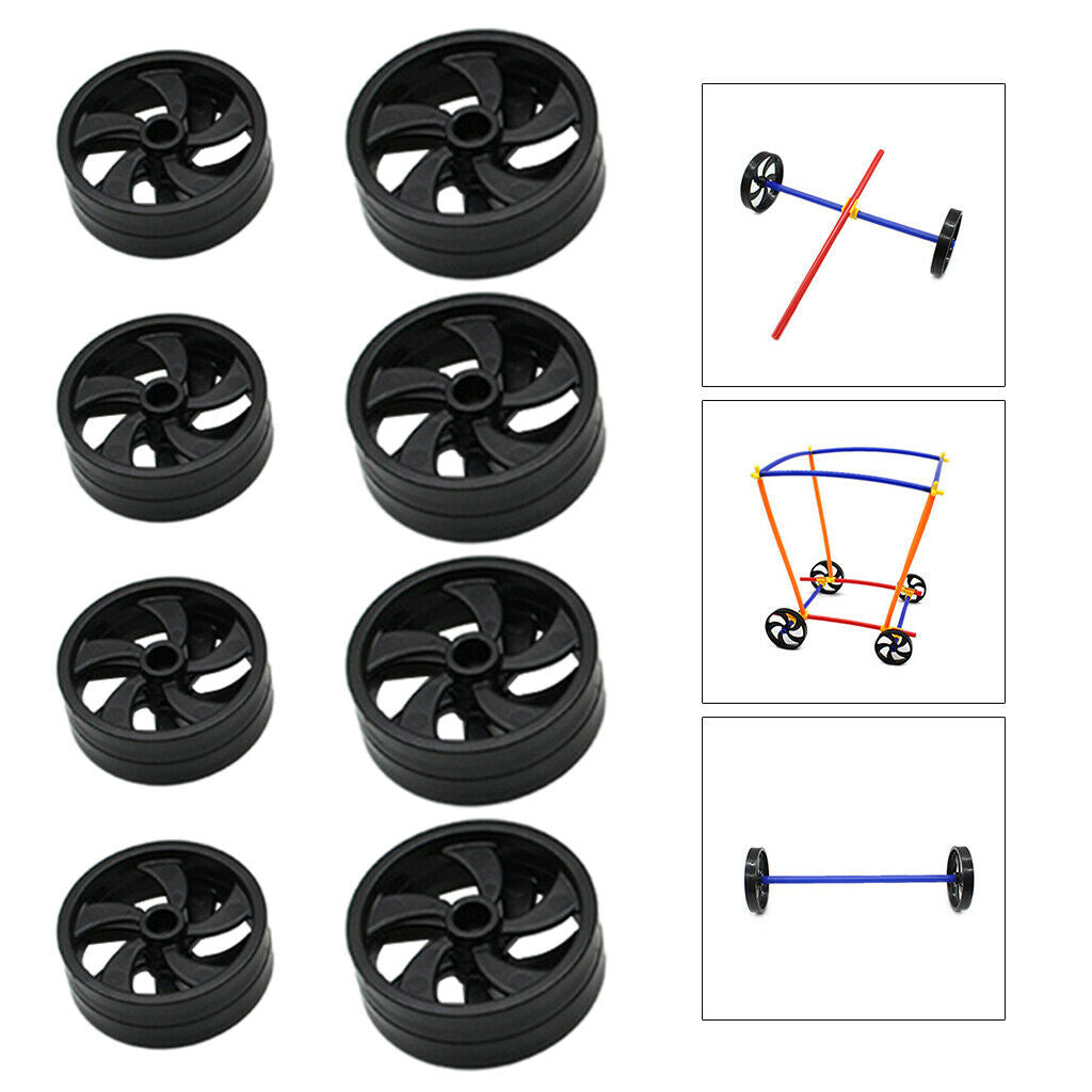8x Builder Wheels STEM Construction Engineering Motor-Skill Building Gift