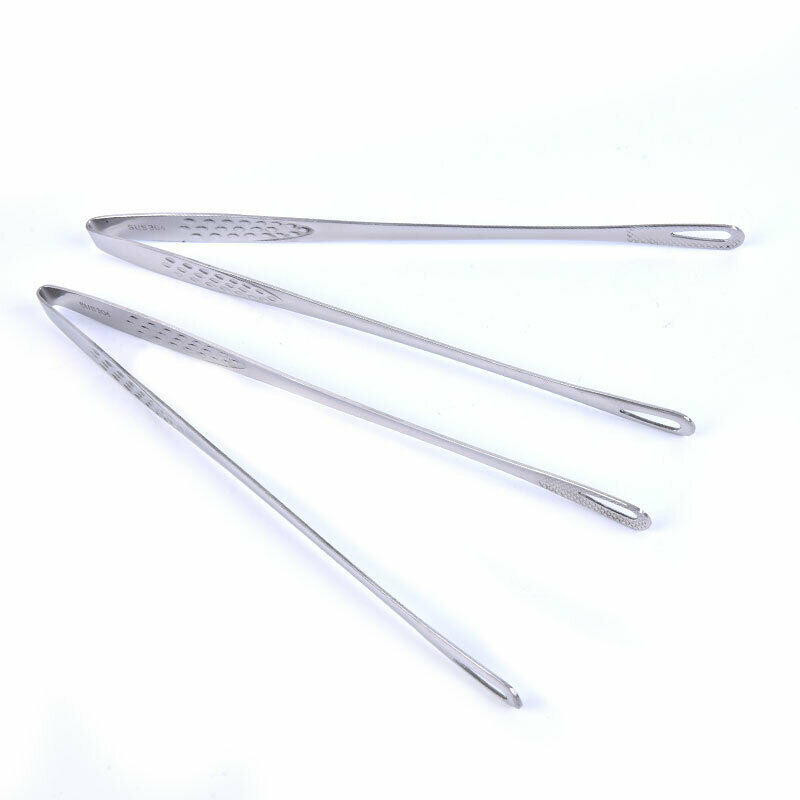 1pcs Stainless Steel Food Tongs Japanese Style Barbecue Clamp Kitchen Acc.l8
