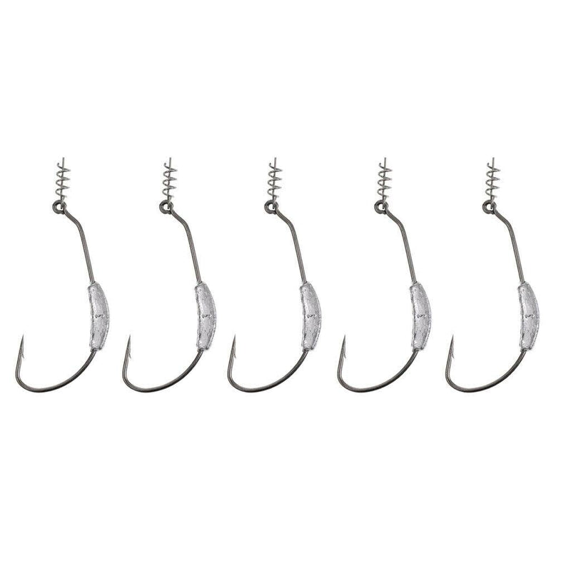 High-carbon Steel Weighted Swimbait Spring Fishing Hook with Twistlock 3g