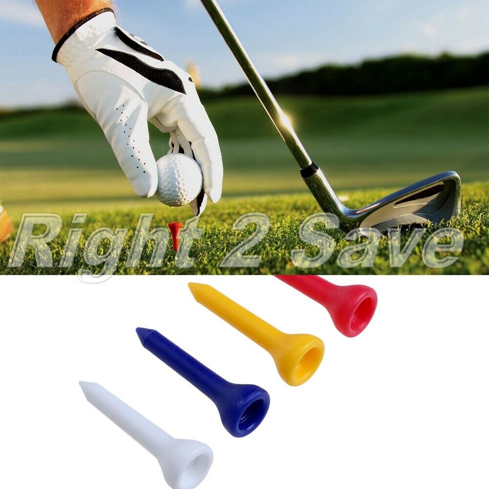100pcs 1 3/8â€ 36mm Cup Tip Plastic Golf Tees Training Assorted Color Golf Holder
