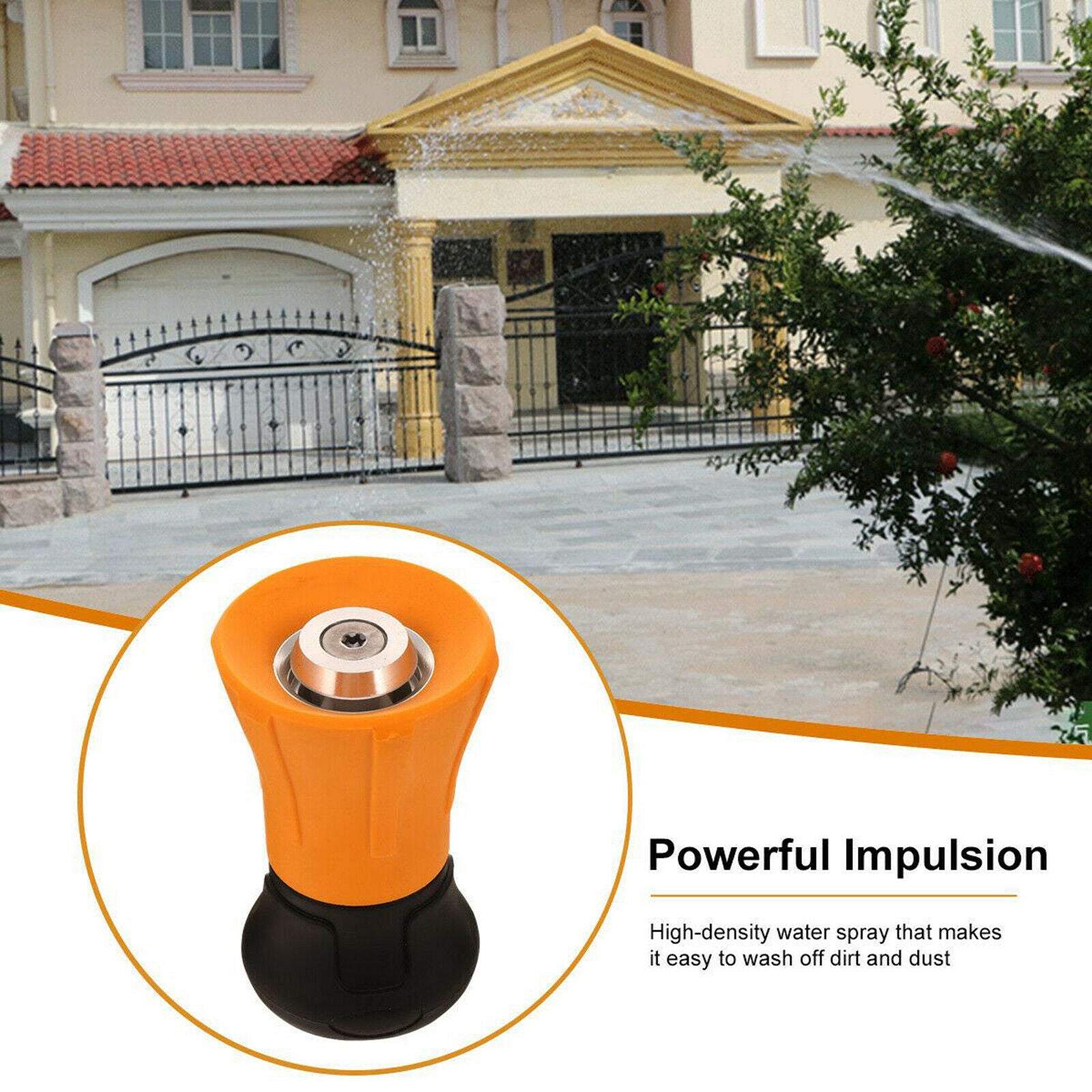 Garden Water Hose Nozzle High Pressure Sprayer for Washing Dirt,Car Cleaning